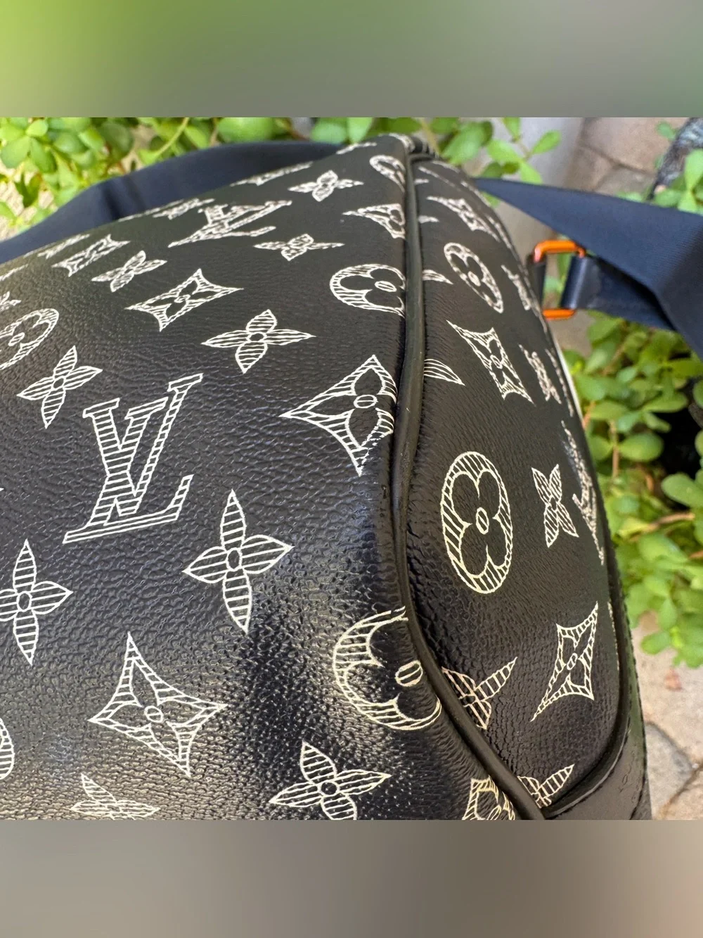 Louis Vuitton Monogram Ink Upside Down Speedy Bandouliere 40
